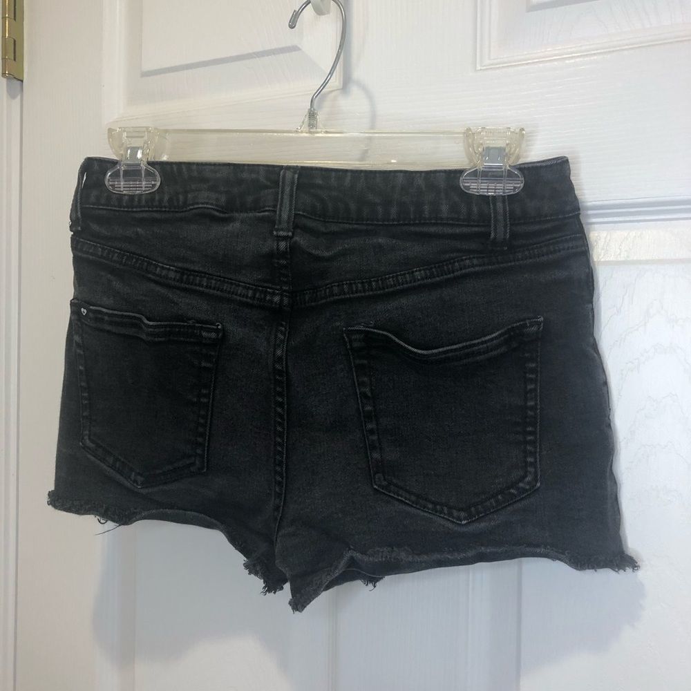 Black Heart black low rise shorts with silver stars, size 3 - Picture 9 of 9